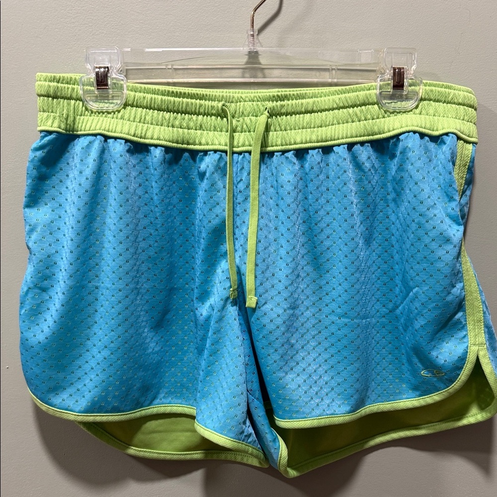 Champion Women’s Blue & Lime Athletic Shorts